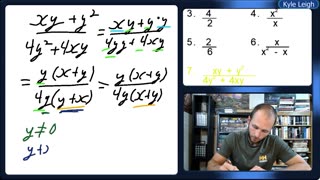 Simplifying a rational expression