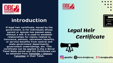 Legal heir certificate application needed document details