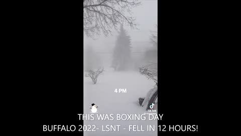 BOXING DAY IN BUFFALO 2022 - SERIOUS 12 HOURS SNOW BLAST