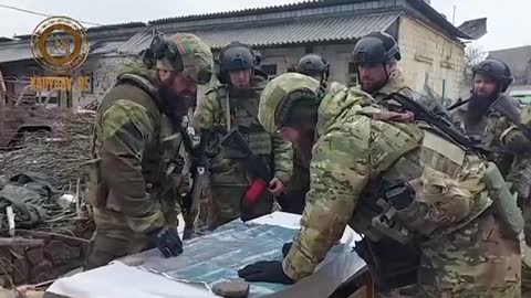 Ukraine War - Russian national guardsmen of Chechen origin