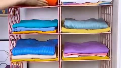 Folding Clothes Storage Racks,Maximize a Closet's Space(Cloth Storage Racks -White