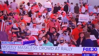 Trump Rally 9/24/20 in Jacksonville, FL Local Media Coverage