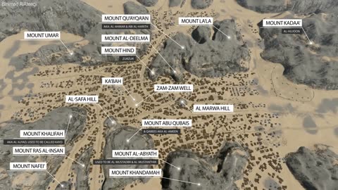 Mecca at the Dawn of Islam, 600AD Map!