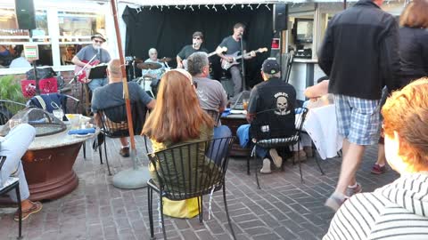 A band playing at Laguna beach.