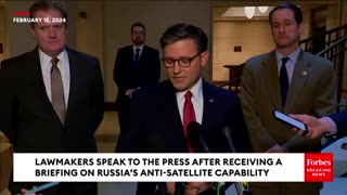 BREAKING: Mike Johnson, Top House Intel Members Speak To Press After Russia Briefing