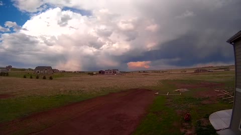 Thunderstorms at Sunset