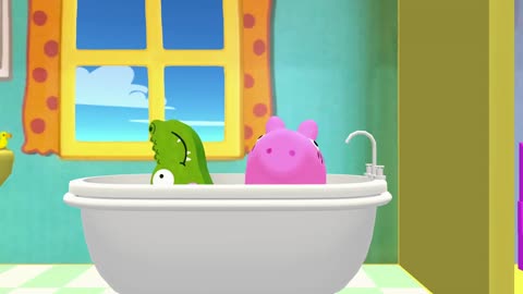 Funny Peppa Pig - peppa pig hiding from Crocodile