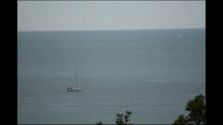 Sail boat without the sail - Berryhead lime bay