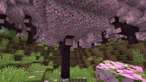I Created a Cherry Blossom Home for the Sniffer _ Minecraft Snapshot 23w07a