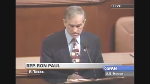 Ron Paul Speech made on February 8, 2001
