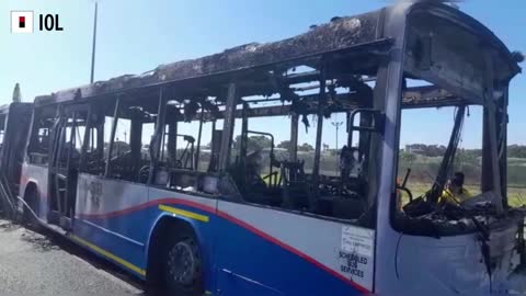 WATCH: MyCiTi bus clean up after catching fire