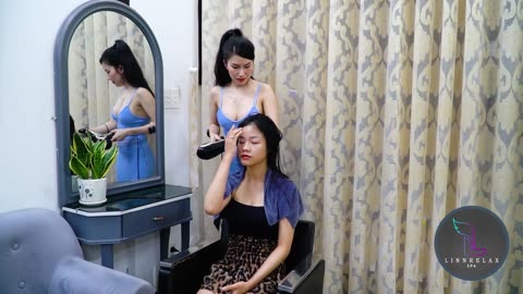 Repost the moment of relaxing massage, washing hair Full, relaxing 1 hour 20 minutes