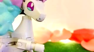 Pokemon Galarian Ponyta ~ Mega Construx GYG94 ~ Finished Build