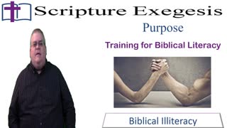 Scripture Exegesis Introduction