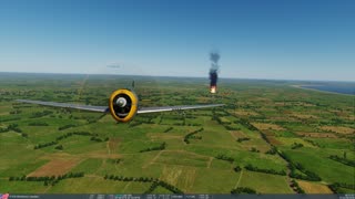 P-47 strafing run