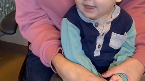 Baby hears for the first time. ❤️‍🔥Wonderful!