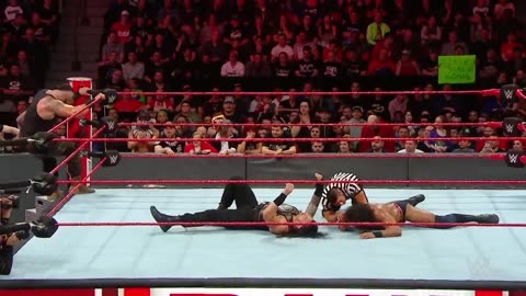 WWE Full match: Roman Reigns, strowman&lashley vs owens zayn &mahal Raw highlights match