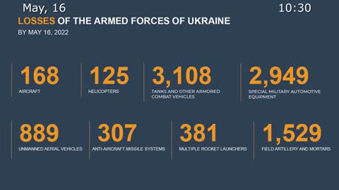 🇷🇺🇺🇦 16/05/2022 The war in Ukraine Briefing by Russian Defence Ministry