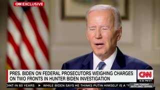 Joe Biden Says He's "Proud" Of Hunter Biden After Being Told Prosecutors Considering Charging Him