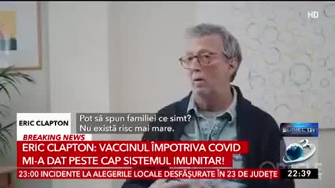 Ce a patit Eric Clapton dupa vaccinul de la AstraZeneca