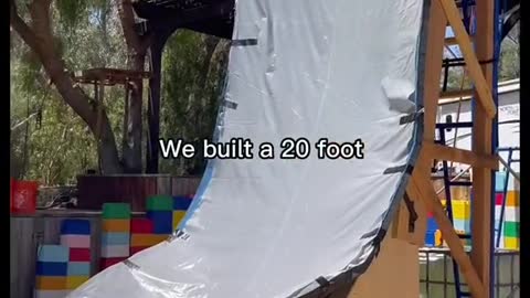 We built a Slip and Slide LOOP