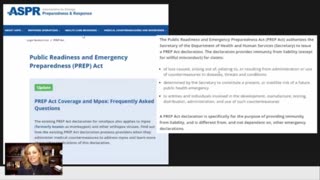 RW 3b/8.) 2005 Public Readiness and Emergency Preparedness Act