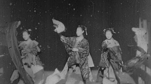Imperial Japanese Dance (1894 Original Black & White Film)