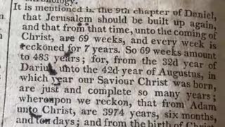 Bible in 1800 reveal something