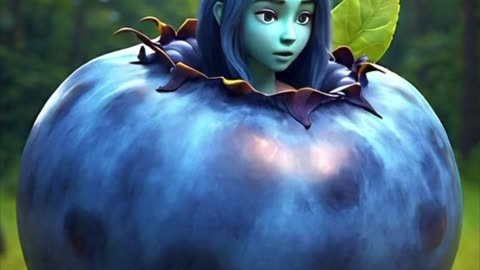 Cute Blueberry Inflation Gif 🫐