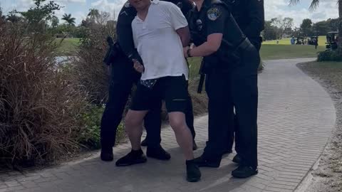 Guy Arrested at Florida Golf Course