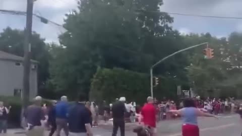 Girl Nails Former Vice President Mike Pence With A Water Balloon