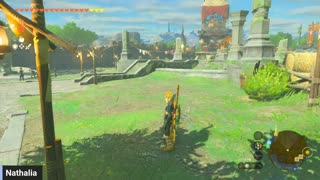 Zelda TOTK buying a bunch of arrows and desert monster