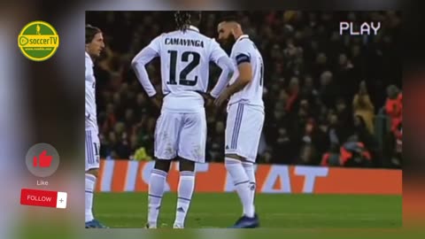 Karim Benzema's Epic Pep Talk Leads Real Madrid to Victory Against Liverpool #benzema #realmadrid