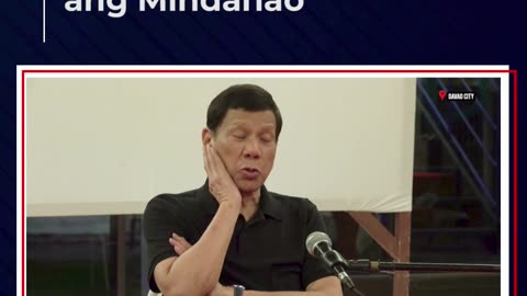FPRRD, nilinaw na hindi suportado ang Mindanao cessation kung makasisira sa bansa