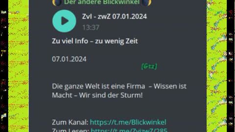 Zu viel Info – zu wenig Zeit o7.o1.2024