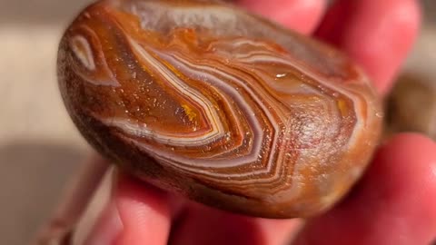 Wrap-Around and Water-Washed. An AMAZING raw (as found) Lake Superior Agate!