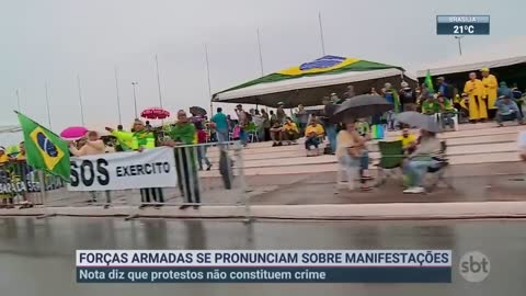 Forças Armadas condenam excessos em manifestações | SBT Brasil (11/11/22)