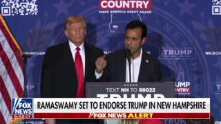 Vivek Ramaswamy takes the Stage at New Hampshire Trump Rally 🔥🔥🔥