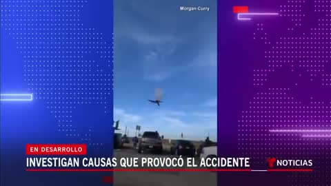 Testigos narran choque de dos aviones militares en Dallas | Noticias Telemundo