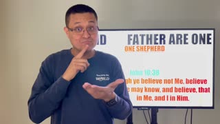 ONE SHEPHERD: I AND FATHER ARE ONE