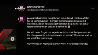 To be specific, Keliling Indonesia pembalap WSBK this time rather than to Mandalika or Jogya.