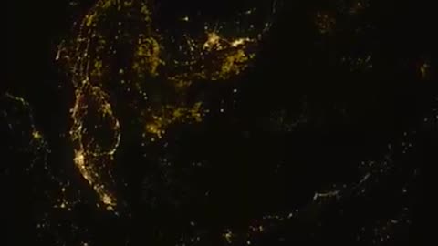 How does Earth look at night? Earth live from satellite?