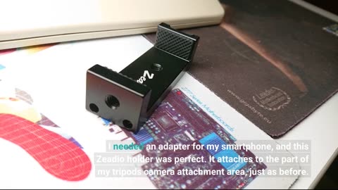 Zeadio Handystativhalterung, Smartphone Stativ Adapter mit kabellosem Fernauslöser, passende