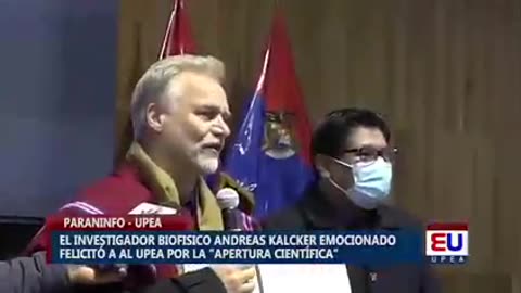 ANDREAS KALCKER CONDECORADO Y PREMIADO EN BOLIVIA