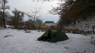 TIMELAPSE. Snugpak scorpion 3 tent. Dartmoor 14th Dec 2022