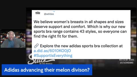 Adidas tweets image of MELONS to promote launch of latest sports bra line