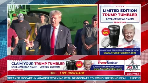 FULL OTR: Donald Trump to Deliver Remarks at a farm in Iowa - 10/1/23