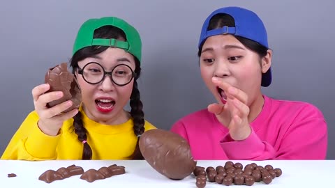 #follow my channel DONA Giant Maltesers Chocolate Egg Mukbang