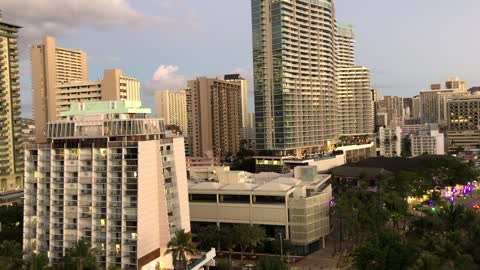 Gorgeous Sunset Panoramic View, Luana hotel, Waikiki