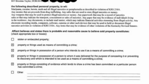 Breonna Taylor Search Warrants PDF